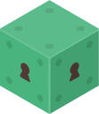 Isometric Abstract Platformer Green Crate